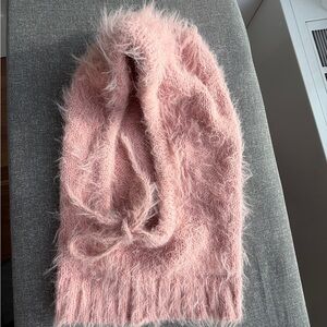 Urban Outfitters Blush Pink Fuzzy Scarf